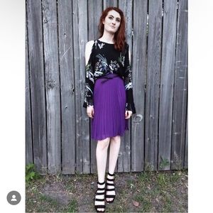 The limited Purple pleated skirt Size XSmall